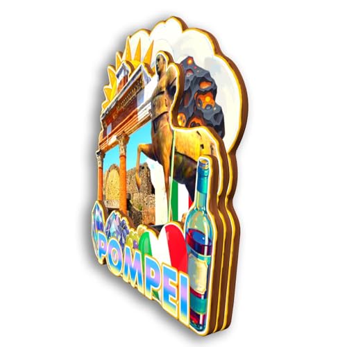 Imán decorativo de madera 3D para refrigerador miniatura 3