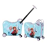 Bioworld Frozen Elsa and Anna Ride-On Luggage For Kids & Toddlers