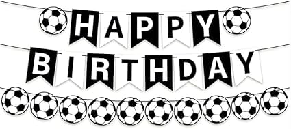 Football Birthday Decorations Set - Soccer Party Supplies with Durable Banner, Reusable Indoor Outdoor Decor for Kids Sports Theme birthday Party
