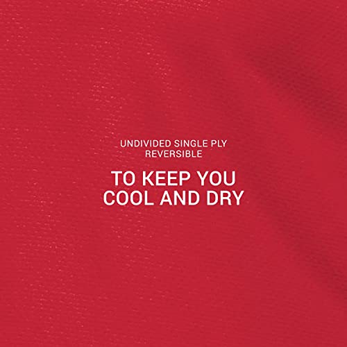 Russell Athletic Camiseta feminina reversível de camada única única, Verdadeiro vermelho/branco, M