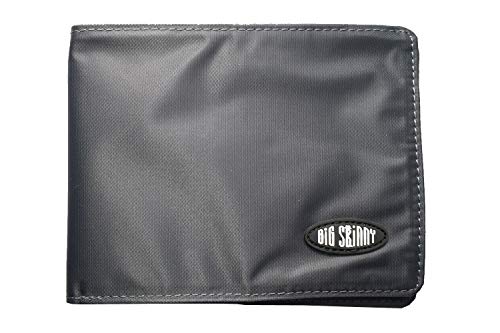 Big Skinny Super Skinny Stretch Bi-Fold Wallet Slim Wallet, Holds Up to 40 Cards, Charcoal