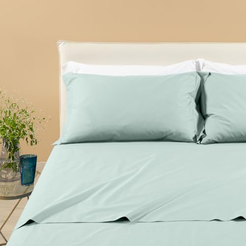 Caleffi Percalle Completo Lenzuola, Percalle, Giada, Matrimoniale, 79415 - 2