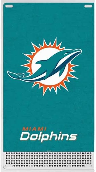 Skinit Decal Gaming Skin Compatible with Xbox Series S Console - Officially Licensed NFL Miami Dolphins Distressed- Aqua Design