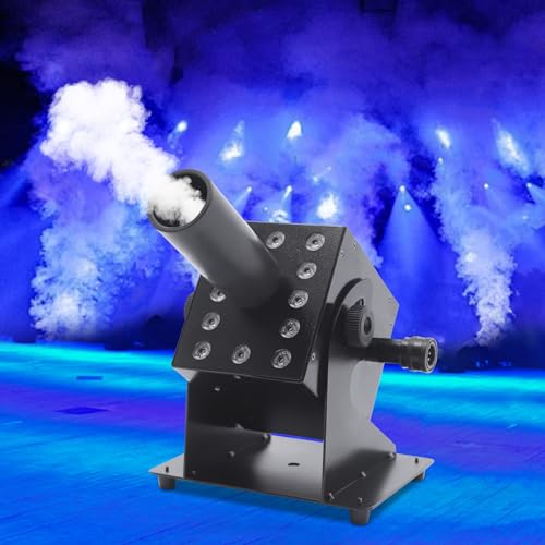 Máquina de chorro de CO2 LED de 250 W para bar, DJ y fiesta, máquina de humo, máquina de niebla con ajuste multiángulo y control DMX de 6 canales miniatura 4