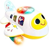 Baby Airplane Toy with Light and Music, Electronic Baby Learning Toys for 1 Year Old Boy and Girls,...