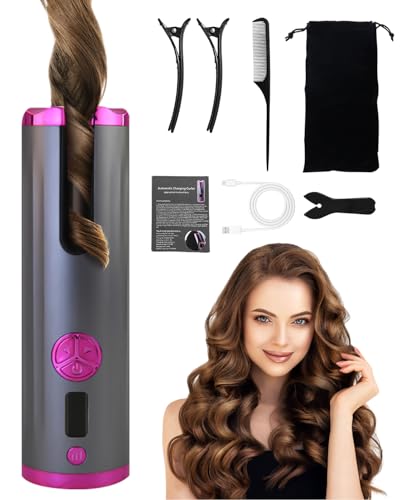 Fer à friser avec système anti-brûlure et chauffage rapide pour coiffure express