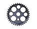 Alta Bicycle Lucky 7 Chainring (1/2 X 1/8) Sprocket, Multiple Sizes & Colors (Black, 44 Teeth)