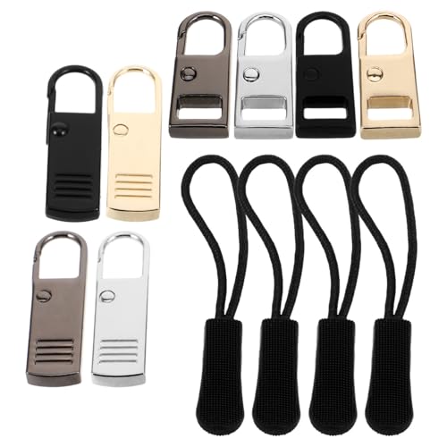 STOBOK Conjunto De Substituição De Puxador De Zíper 12 Peças De De Zíper De Metal Fixador De Zíper E