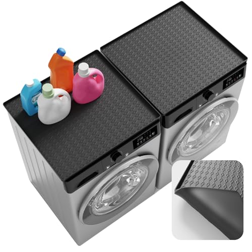 Washer and Dryer Covers for the Top, 23.6"x19.7" Washer Dryer Top Protector Mat, Washing Machine Top Cover for Laundry Kitchen Home Mat