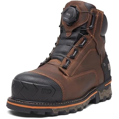 Timberland PRO Men's Medium Brown BOA Boondock Comp Toe WP PR SR Boot