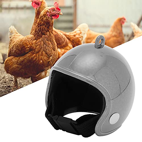 Capacetes de papagaio, chapéu de frango 1,4 x 1,4 x 1,4 polegadas Capacete engraçado de frango portá