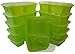 Table To Go 20-Pack 32 Ounce Two Compartment Bento Lunch Boxes with Lids - Stackable, Reusable, Microwave, Dishwasher & Freezer Safe - Meal Prep, Portion Control, Lime Green