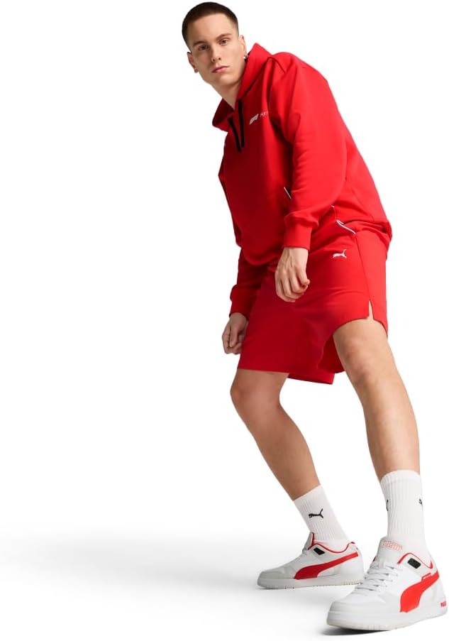 PUMA Mens F1 Essentials Woven 7 Inch Shorts Casual Bottoms Casual - Red - Image 2