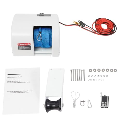 Cabrestante eléctrico para ancla de barco 12V 25lbs