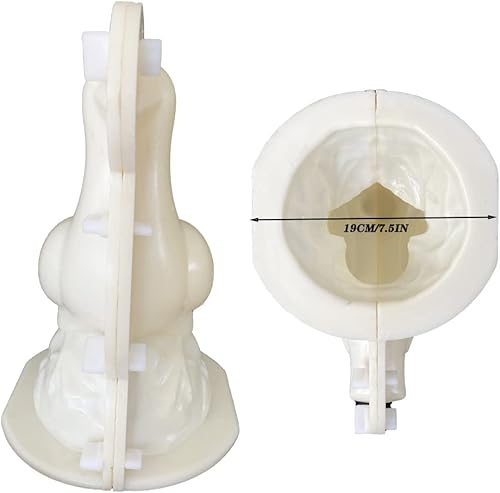 Miniatura 3 de EAIVENY - Molde de estatua de hormigón, moldes de cemento para animales, molde de estatua de jardín para decoración de jardín, molde de hormigón