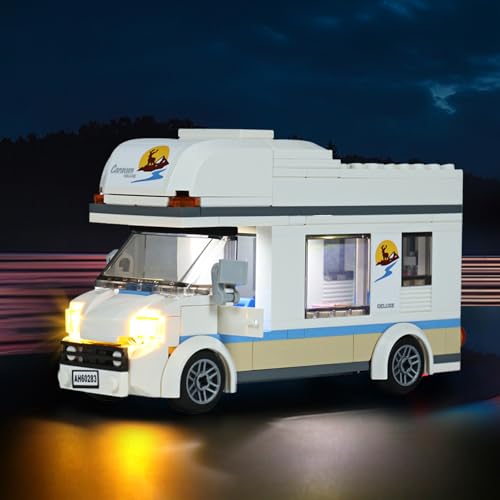 Brickshining LED Lighting Compatible with Lego Camper 60283, Light Kit Compatible with Lego 60283, Giving Light to Model, NOT Included The Model Set?Standard Version?