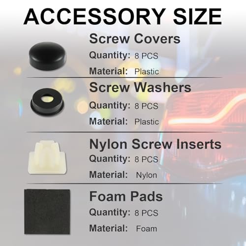 image for LivTee Rustproof License Plate Screws for Securing License Plates Fram