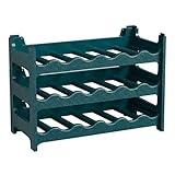 CookandSupply x TheWV Botellero Vino Plástico Modular Apilable, 18