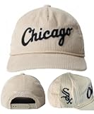 Mitchell & Ness Chicago White Sox New Cordy Deadstock Cream Snapback Hat Cap (US, Alpha, One Size, Off White, Chicago White Sox)