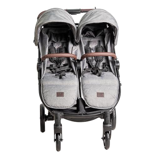 Miniatura 4 de Olmitos - Silla De Paseo Gemelar Venttwin Para Bebes - Ligera, Compacta Y Versátil Opción De Carro Gemelar - Capazo No Incluido - Respaldos Y Reposapiés Ajustable Chasis De Aluminio Cuero De Nailon