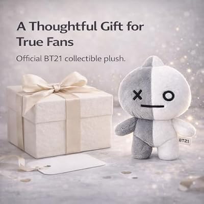 AURORA, 61463, BT21 Official Merchandise, Van Soft Toy, Small, Grey & White