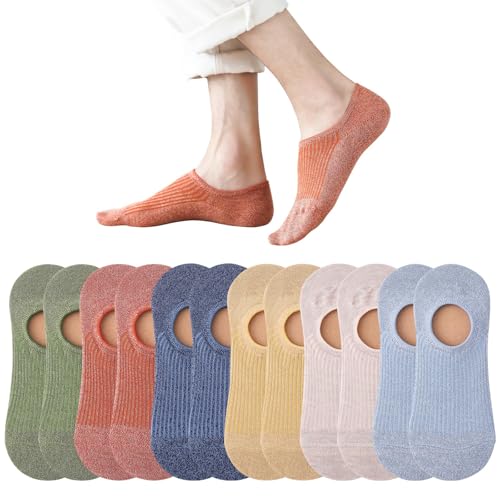 BOMOOMOO Calcetines invisibles y forros para hombres y mujeres, calcetines tobilleros de corte bajo para zapatillas deportivas o zapatos informales