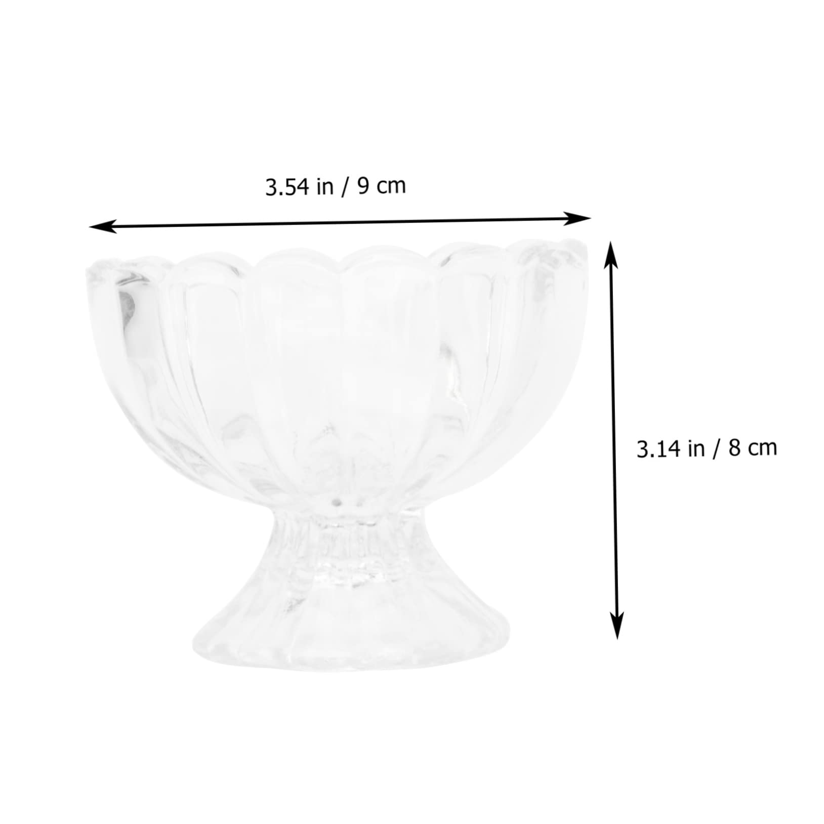 BESTonZON 5 Piezas Pudín De Vidrio Vasos Transparentes Para Porciones Copas De Parfait Transparentes Taza De Mousse Taza De Aperitivo Tazón De Postre De Vidrio Taza De Gelatina Con Cubierta