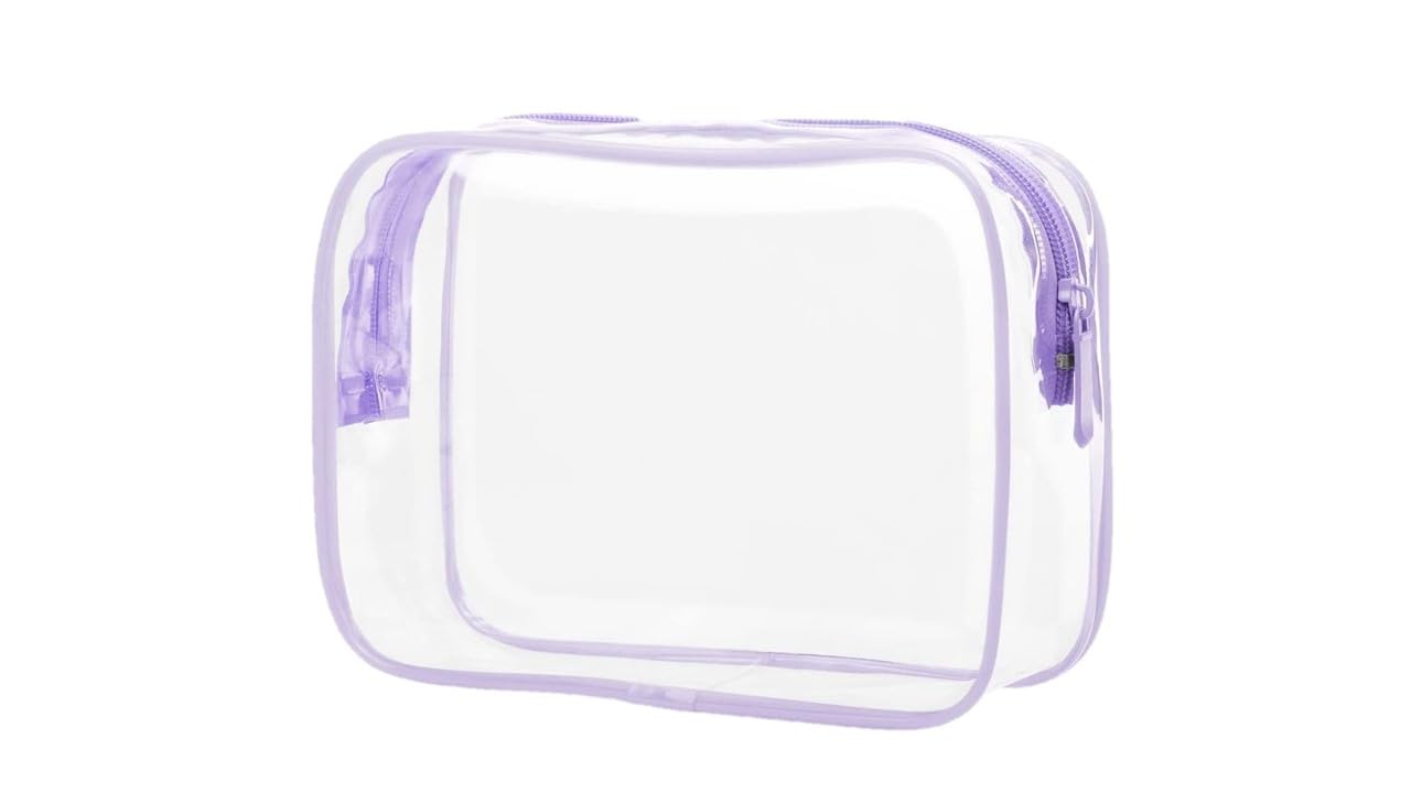 Transparent Cosmetic Storage Pouch, Travel Toiletry Bag, Vanity Pouch, Makeup Cosmetics Kit, Jewellery Organizer, Jewellery Kit Pouch (Purple)-image-18