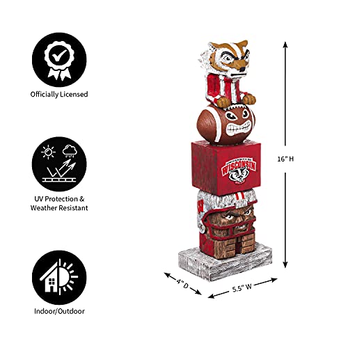 Evergreen Enterprises NCAA Wisconsin Badgers Tiki Totem - Thumbnail 5