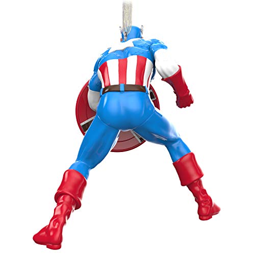 Hallmark Keepsake Christmas Ornament 2020, Marvel Captain America, Metal (4999Qk1344) #TOP1