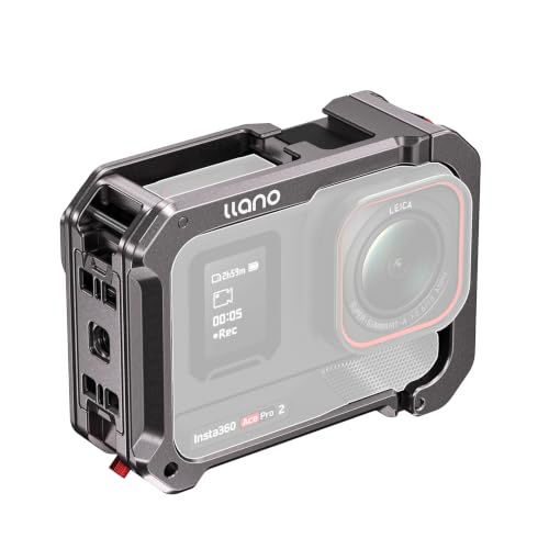 LLANO Insta360 Ace Pro 2, Ace Pro �p �J�����P�[�W �A���~������ ���@�\�g���t���[�� �ی�P�[�X �y�� �c���B�e�Ή� �A�N�Z�T���[
