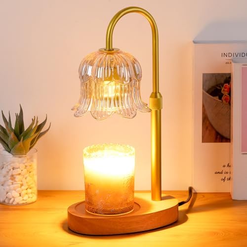 Candle Warmer Lamp Electric Timer - Flower Home Decor Women Birthday Gifts