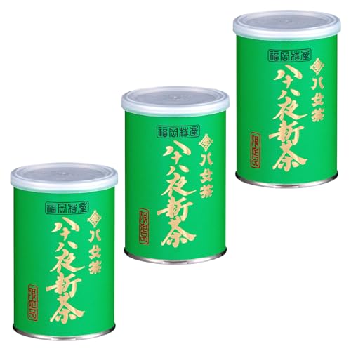 岩﨑園製茶 2026年産 八女茶 八十八夜新茶 産地の香りを閉じ込めたお茶の缶詰 100g×3缶