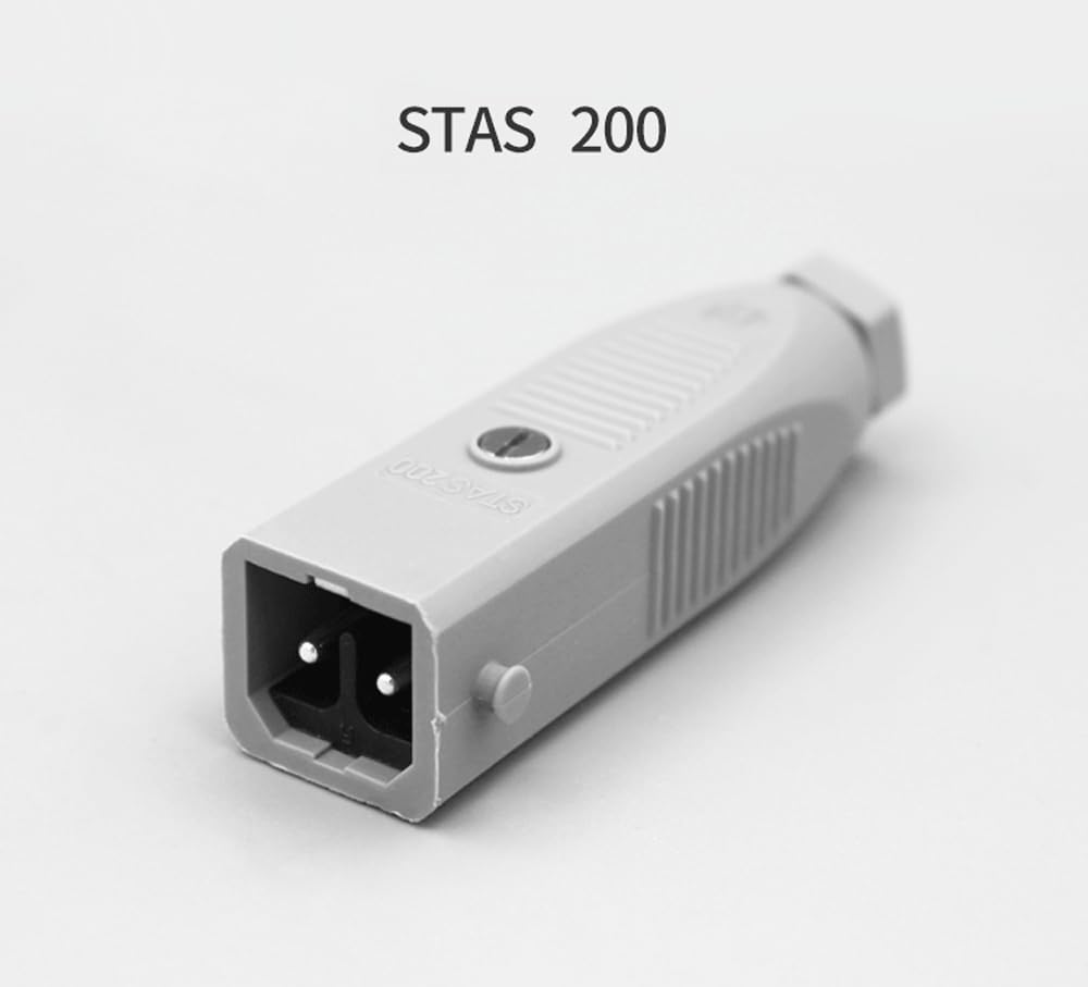 Wtyczka i gniazdo elektrohydraulicznego zaworu elektromagnetycznego — wtyczka STAS200, gniazdo STAK200, zamek STASI, złącze o stopniu ochrony IP54(1pcs STAS200-Male Plug)