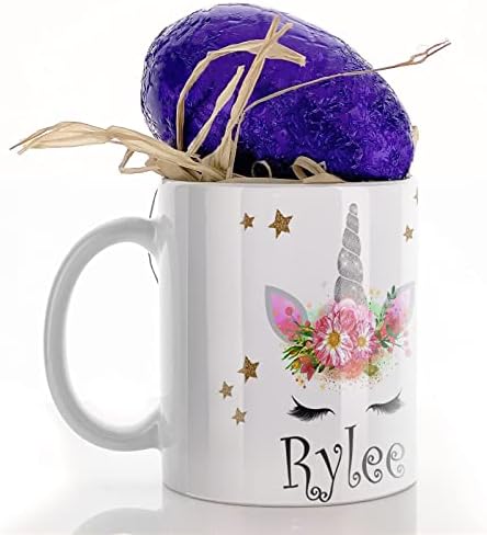 Hairyworm Personalised Mug and Milk Chocolate Easter Egg Gift Set, Customised with Name/Number/Text, (11oz) White Mug with Red Football Shirt, Football Mug