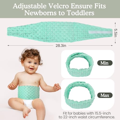 image for Cuckool Baby Colic and Gas Relief, Heated Tummy Wrap for Newborns Bell