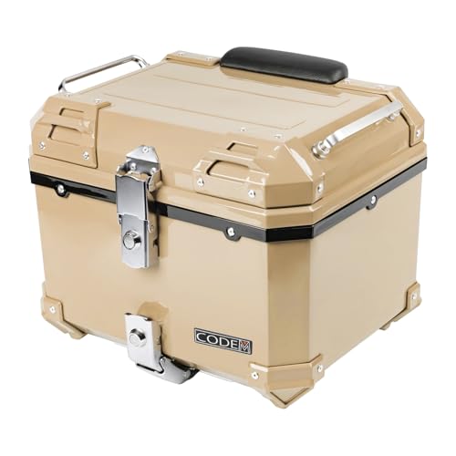 CODEM �o�C�N ���A�{�b�N�X 45L �������F �g�b�v�P�[�X ��e�� �o�C�N�{�b�N�X ABS �y�� �l�p �ϏՌ� �h�Ƒ΍� �L�[���b�N�\ ��t�x�[�X �ȒP�E�� �ėp �N���X�J�u110 Lite/�V����t�� �h�� �h�o �o�b�N���X�g�t�� �c�[�����O/