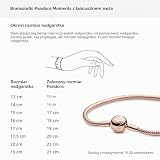 PANDORA Schlangen-Gliederarmband in Roségold 14 Karat rosévergoldete Metalllegierung aus der PANDORA Moments Collection, 18cm