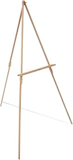 Traditional Beechwood Wooden Easel Stand for Sign - Lightweight, Foldable & Portable Canvas Holder - Floor Canvas Stand for Painting, Display & Sketching - Paint Stand for Canvas up to 30"