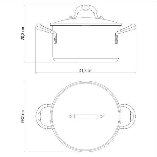 La mejor comparación de Cacerola de acero inoxidable los 5 más buscados. 30 Imagen adicional