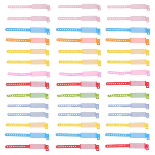 VILLCASE 100Pcs PVC Wristband 6.69 Inch Disposable Kids Id Bracelets