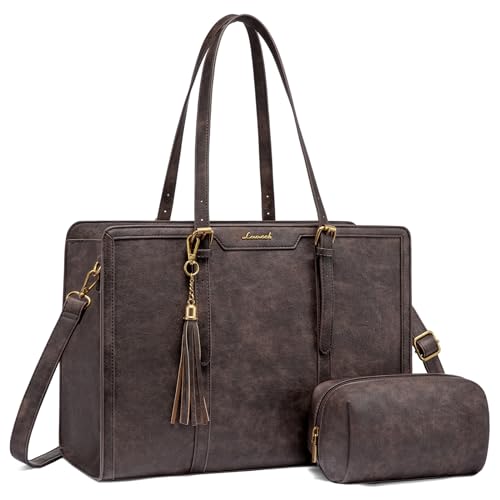LOVEVOOK Laptop Bag for Women,Work Tote Bag for Teacher,Purse Gift for Her