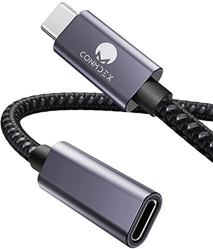 CONMDEX Cable de Extensión USB C Cable Macho a Hembra Cable de Carga de Datos USB 3.2 5Gbp,20V5A/100W Soporte 4K Cable de Extensión de Video/Audio Compatible con M1 M2 MacBok,Galaxy S23/22,Pad Mini 6