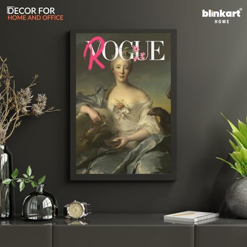 Image of BLINKART Framed Photo - Rogue | Altered Art Theme | Motivational & Inspirational Wall Art Poster for Home, Bedroom, Living Room, Office, Hotel & Gifting - 12x8 Inch