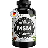 MSM Tabletten - 2000mg MSM (Methylsulfonylmethan) je Tagesdosis - 365 Tabletten (6 Monate) - Mit natürlichem Vitamin C aus...