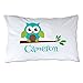 Pattern Pop Personalized Toddler Size Owl Pillowcase with Pillow Included