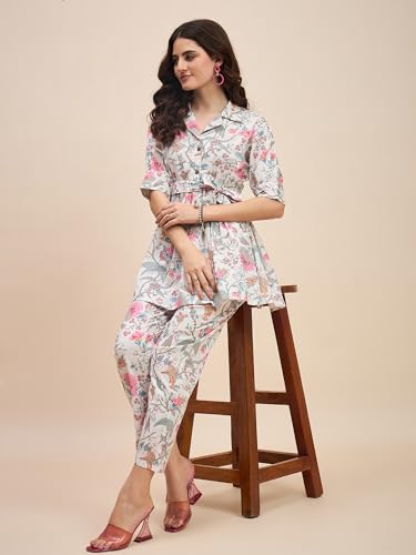 Image of Truvon Fashions Women's Co-Ords Set, Kurta and Pant Set