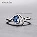 hsiyyecg Shinning Triangle Iolite Blue & Round White Cubic Zirconia Gemstone Ring For Women,Engagement Statement Topaz Rings Fashion Jewelry (7)