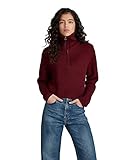 merinowolle troyer Kurzer Reißverschluss G-STAR RAW Damen Skipper Knit Pullover, Braun (paccio D20607-B670-1632), M