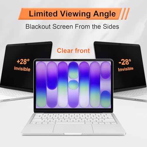 Image of Magnetic Privacy Screen for MacBook Neo 13 Inch A18 Pro 2026, Matte Removable Anti Glare Blue Light Filter